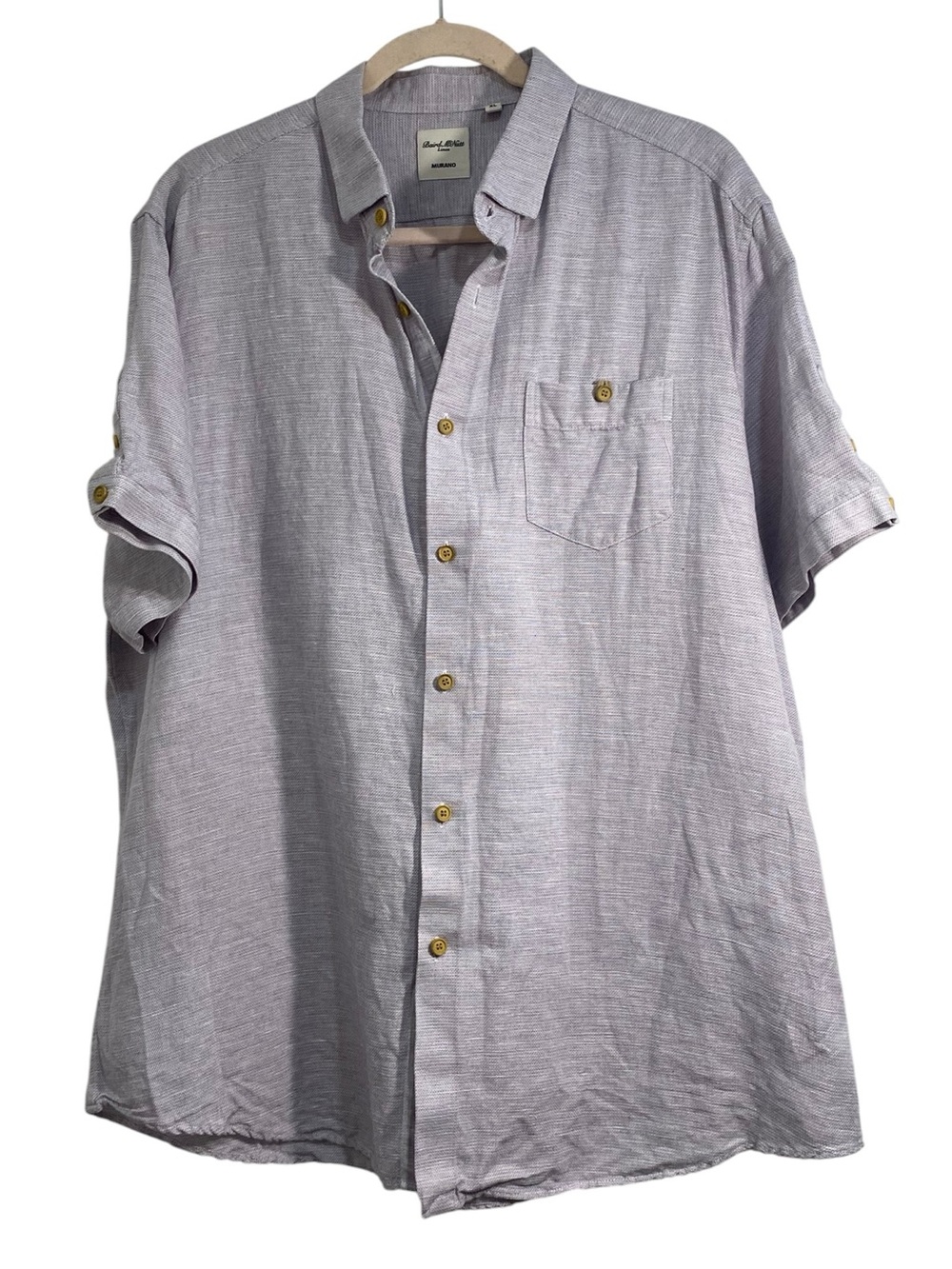 Murano Baird McNutt Linen Short Sleeve Shirt